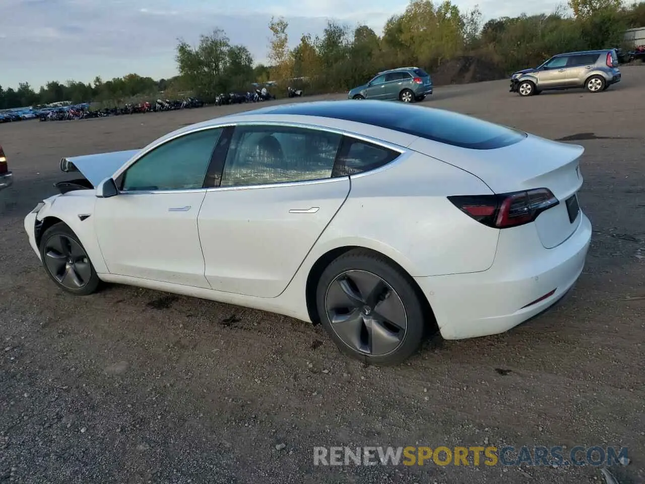2 Photograph of a damaged car 5YJ3E1EA2LF783706 TESLA MODEL 3 2020