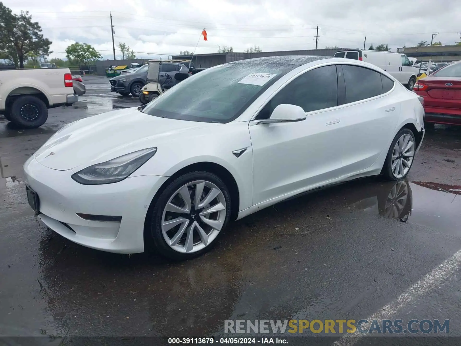 2 Photograph of a damaged car 5YJ3E1EA2LF784418 TESLA MODEL 3 2020