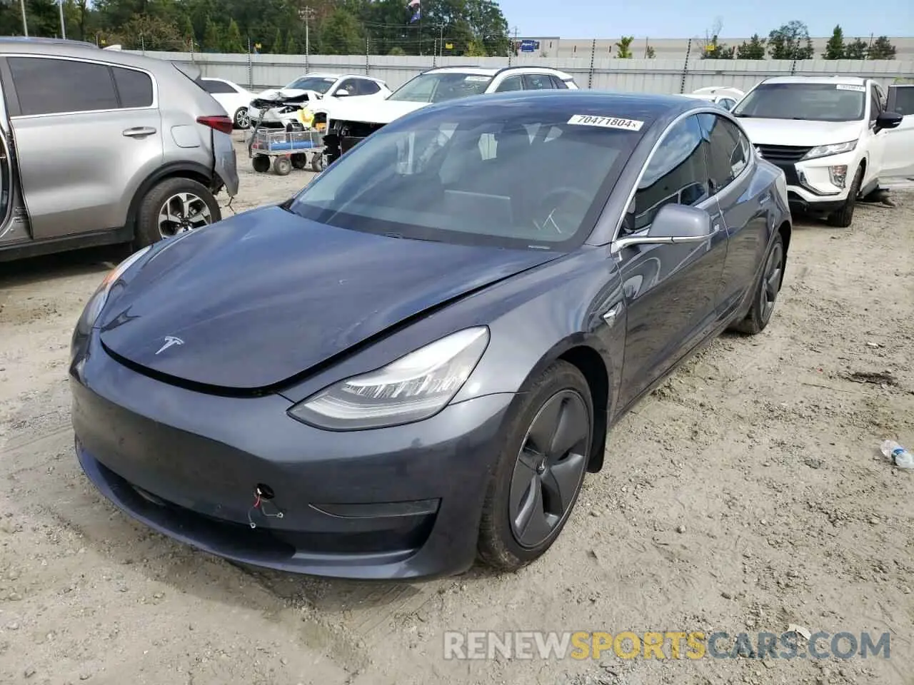 1 Photograph of a damaged car 5YJ3E1EA2LF796780 TESLA MODEL 3 2020