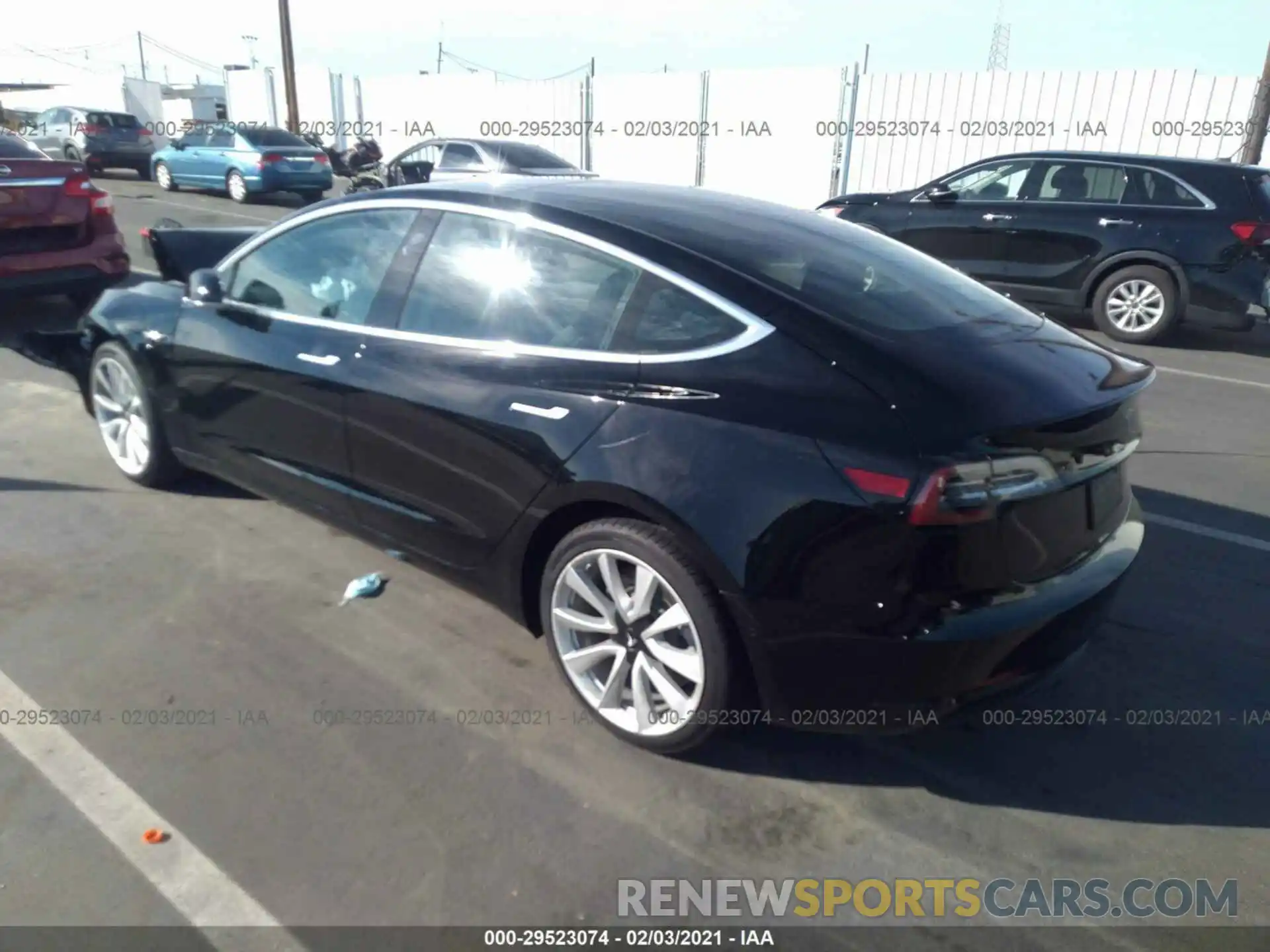 3 Photograph of a damaged car 5YJ3E1EA2LF806062 TESLA MODEL 3 2020