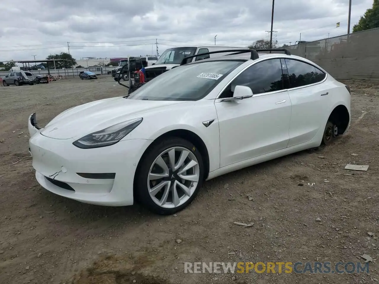 1 Photograph of a damaged car 5YJ3E1EA2LF806434 TESLA MODEL 3 2020