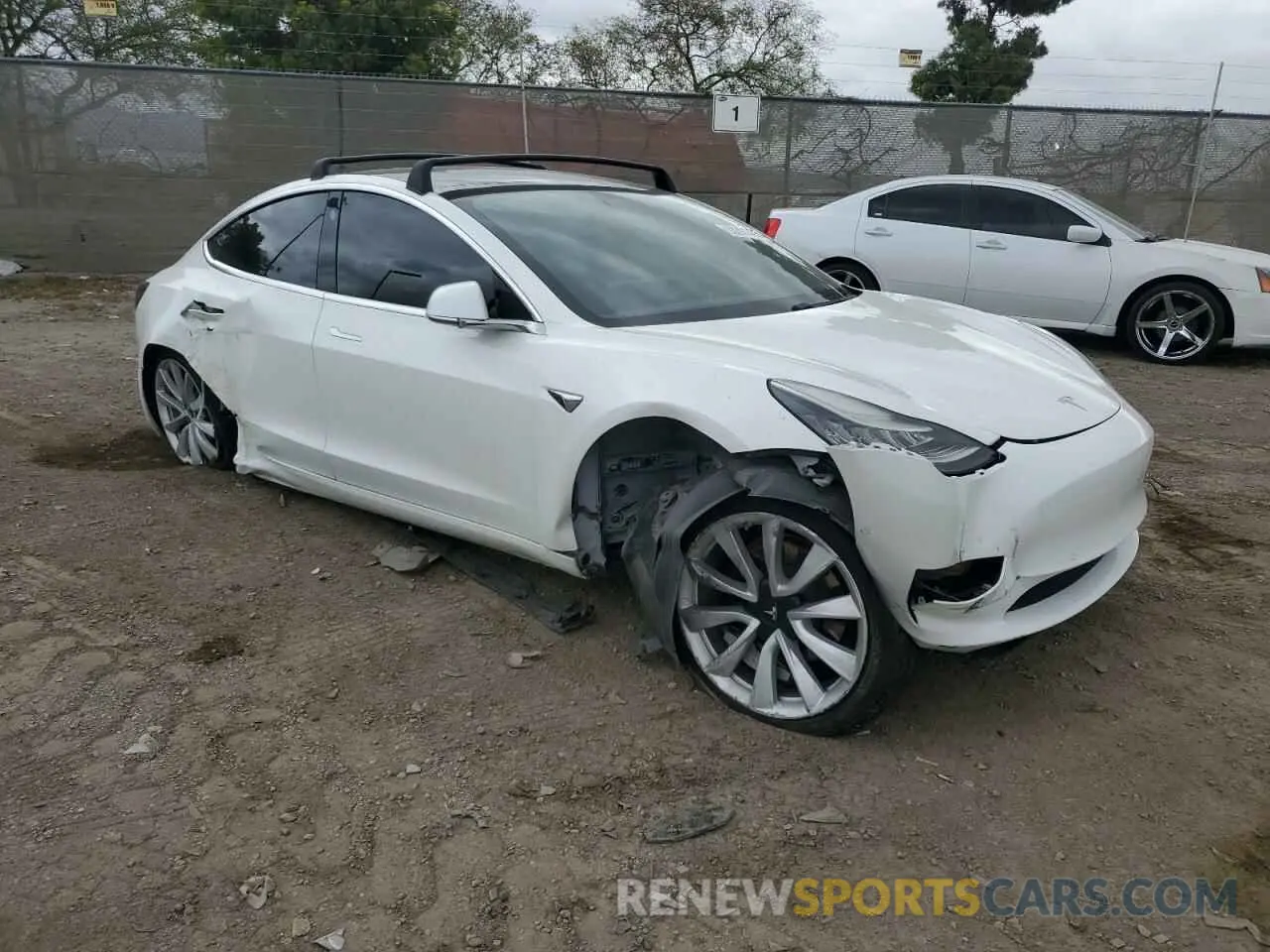 4 Photograph of a damaged car 5YJ3E1EA2LF806434 TESLA MODEL 3 2020