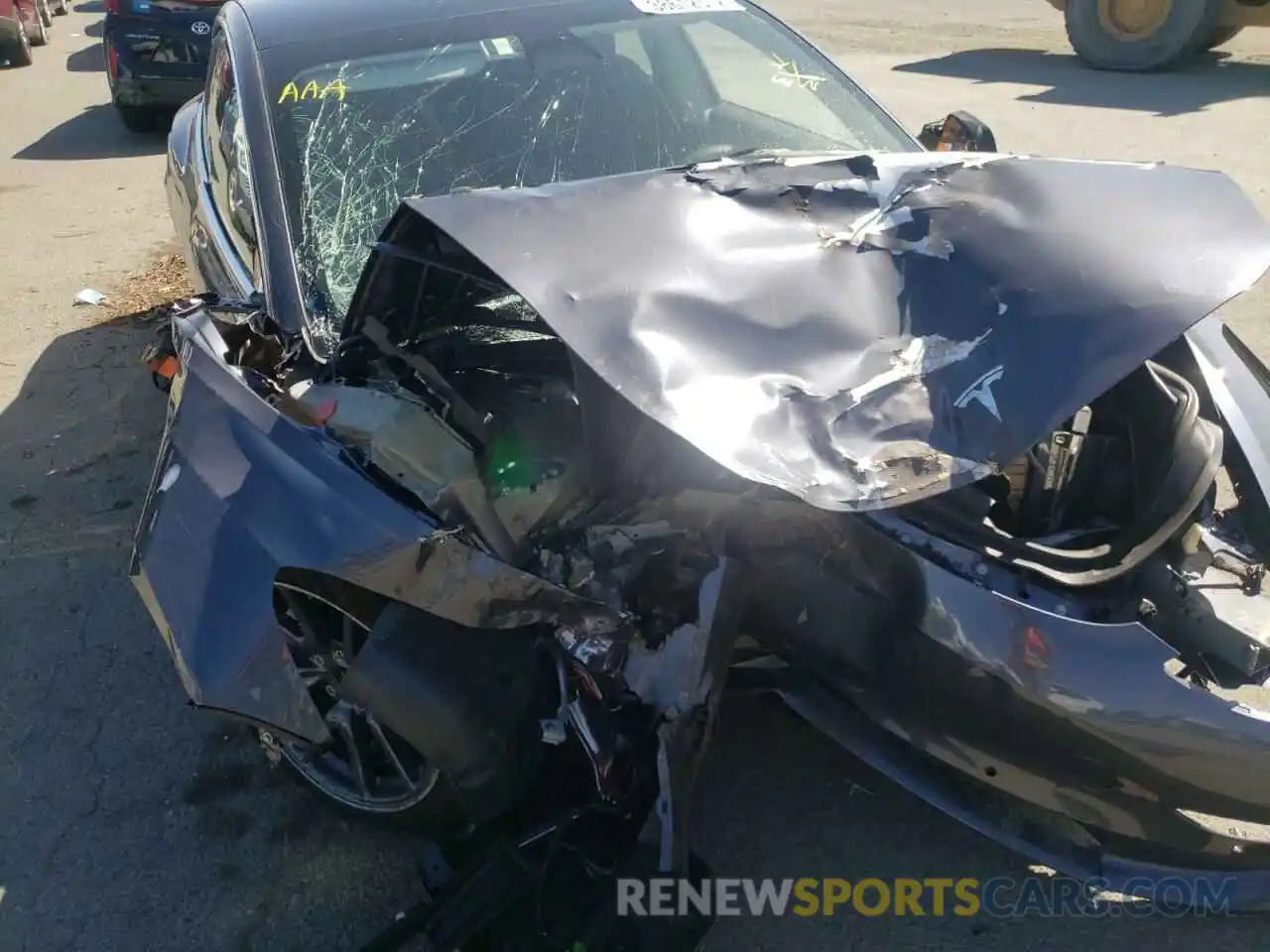 9 Photograph of a damaged car 5YJ3E1EA2LF807356 TESLA MODEL 3 2020