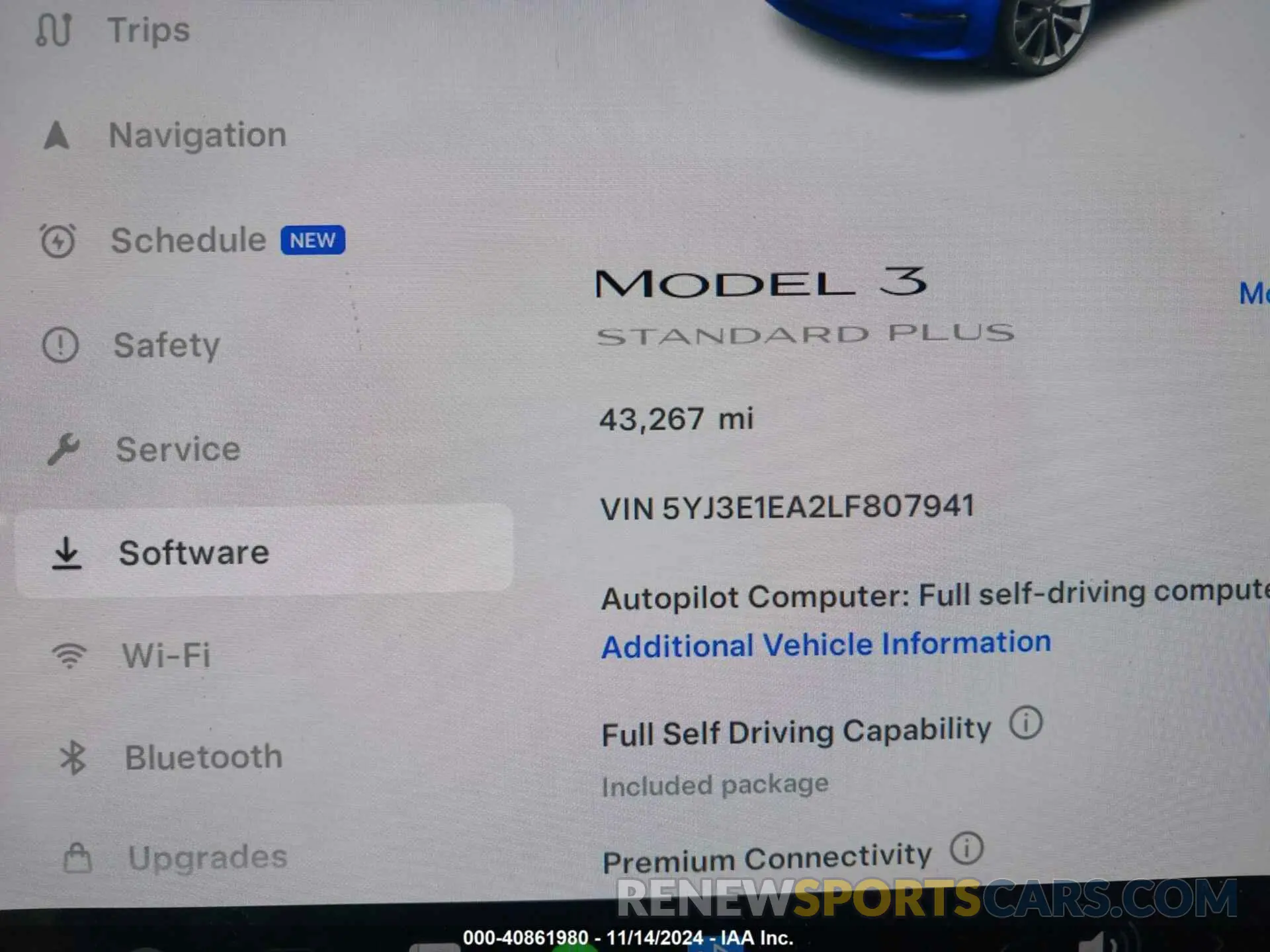 15 Photograph of a damaged car 5YJ3E1EA2LF807941 TESLA MODEL 3 2020