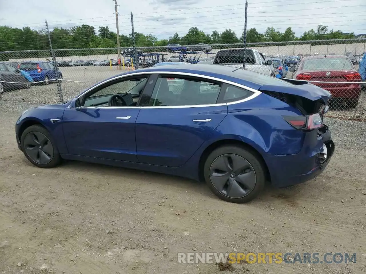 2 Photograph of a damaged car 5YJ3E1EA3LF476271 TESLA MODEL 3 2020