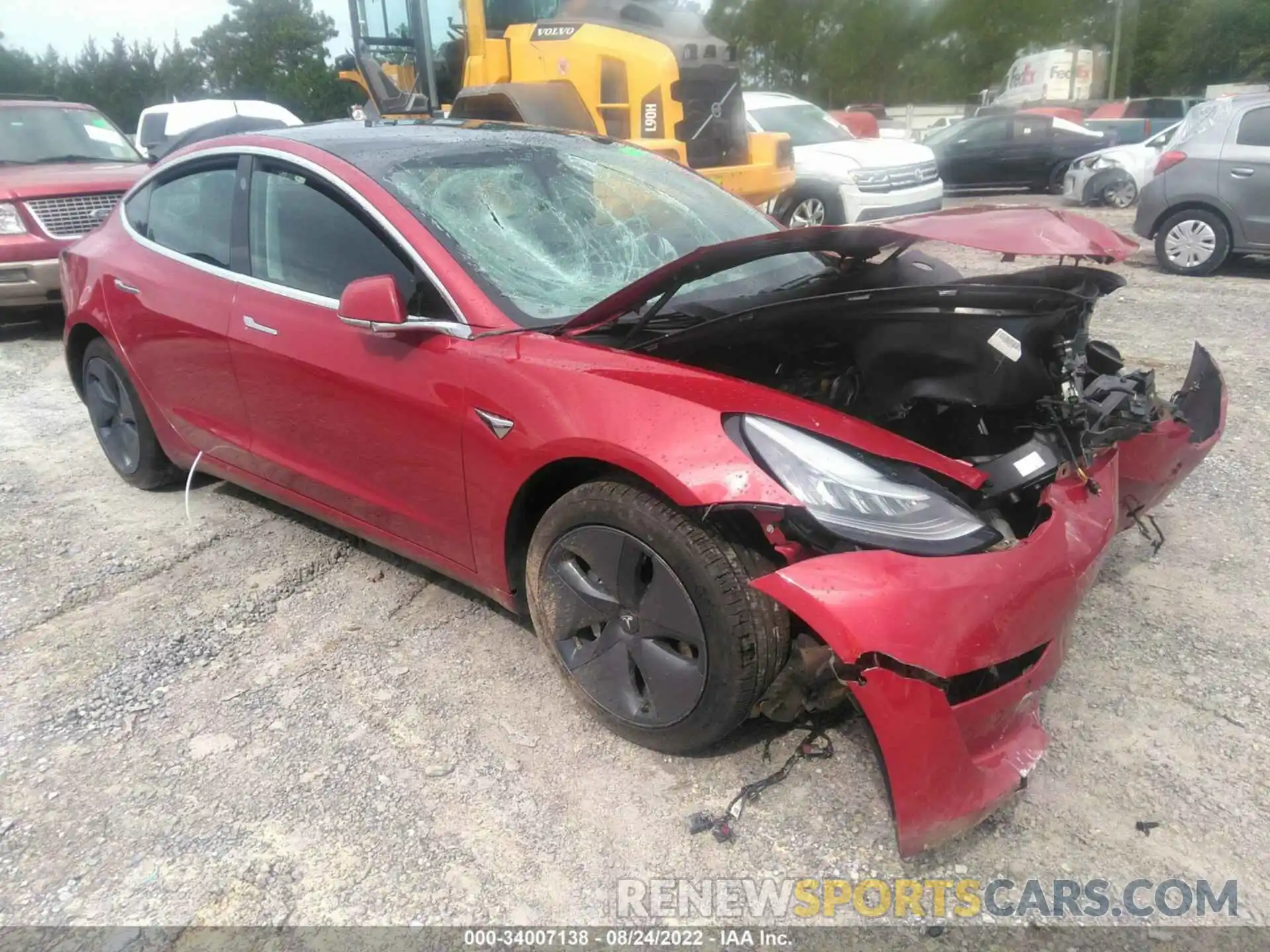 1 Photograph of a damaged car 5YJ3E1EA3LF495175 TESLA MODEL 3 2020