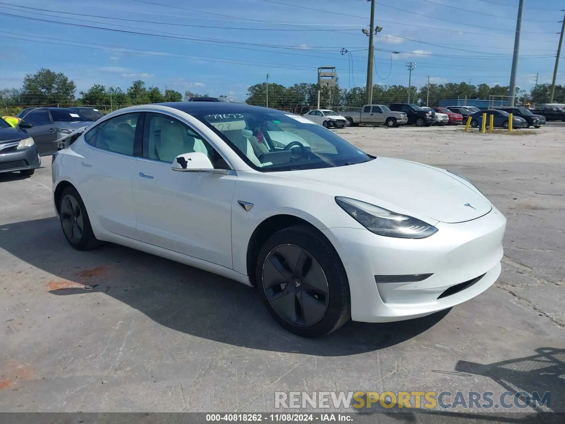 1 Photograph of a damaged car 5YJ3E1EA3LF509611 TESLA MODEL 3 2020