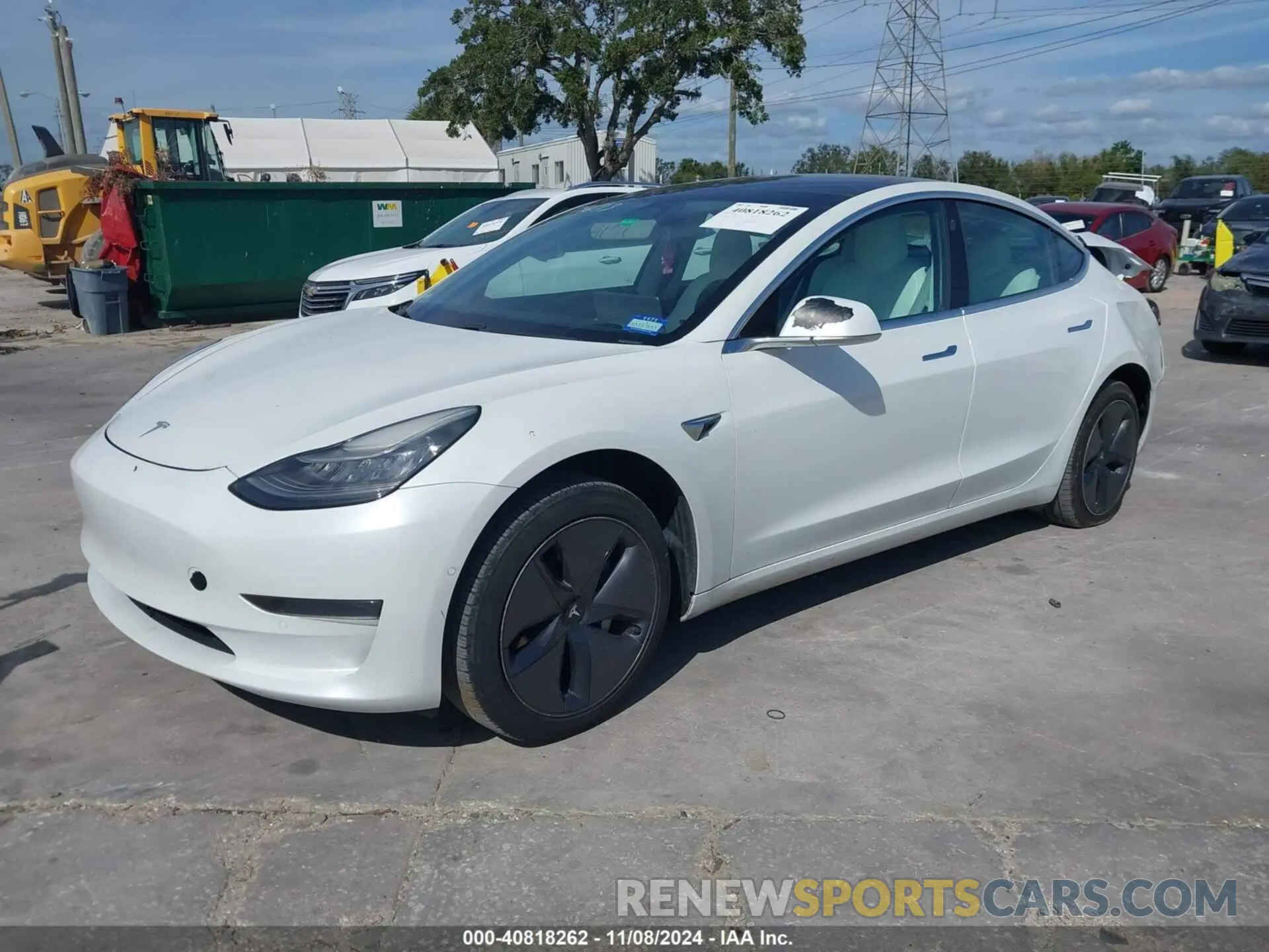2 Photograph of a damaged car 5YJ3E1EA3LF509611 TESLA MODEL 3 2020