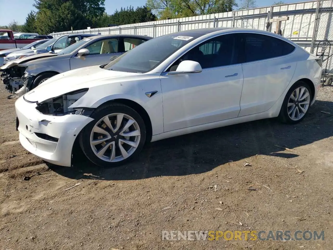 1 Photograph of a damaged car 5YJ3E1EA3LF598824 TESLA MODEL 3 2020