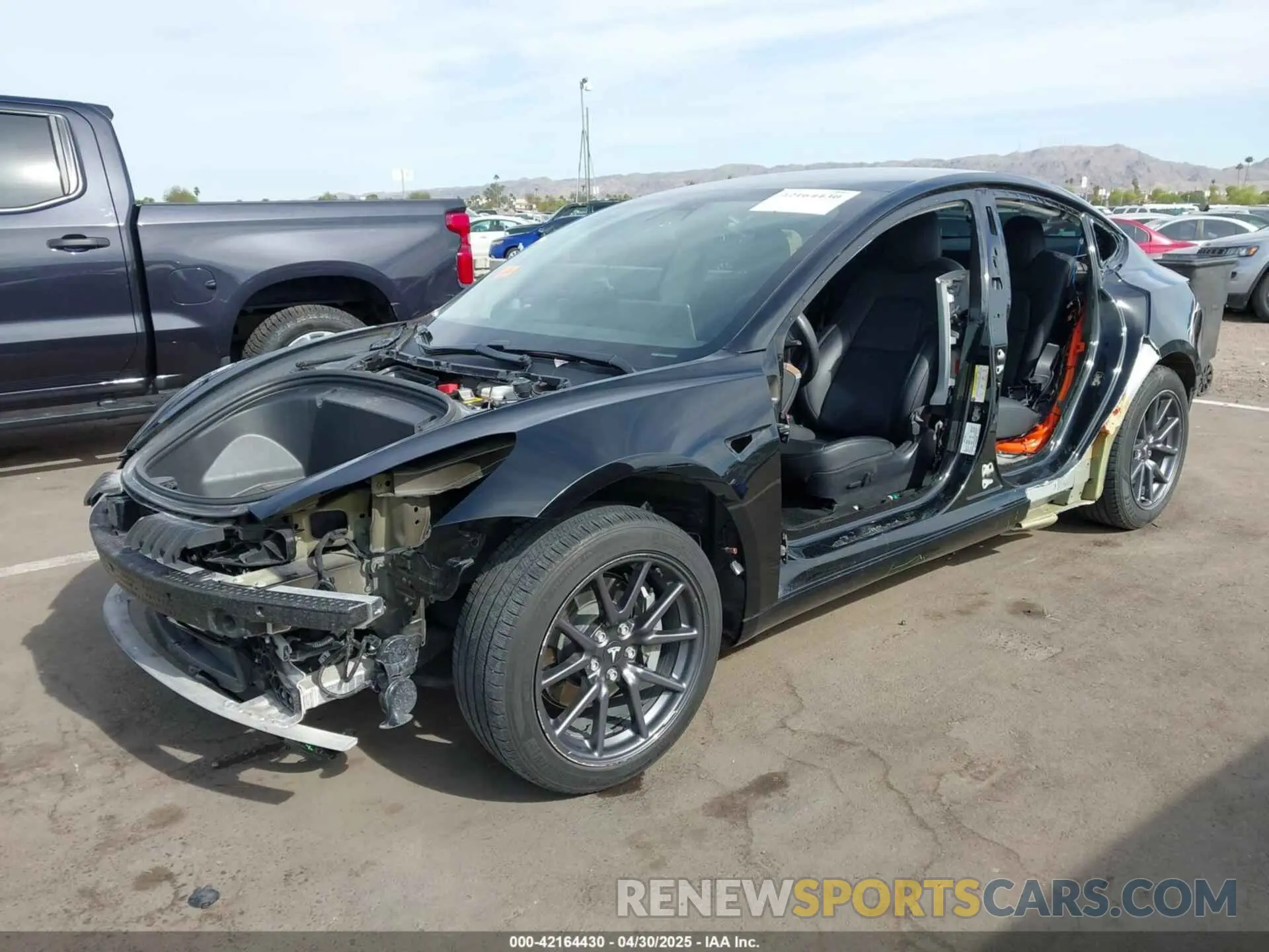 2 Photograph of a damaged car 5YJ3E1EA3LF606386 TESLA MODEL 3 2020