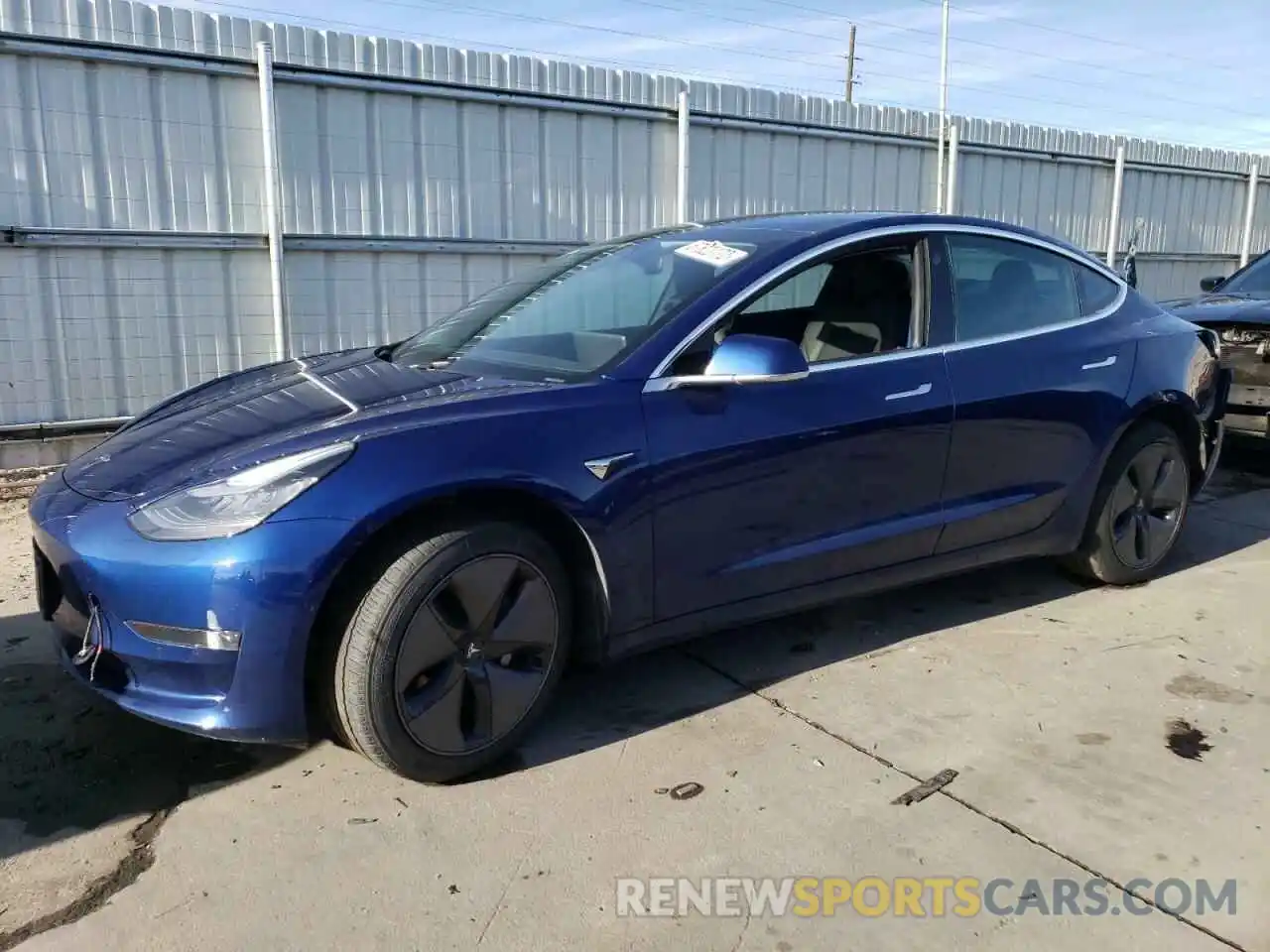 1 Photograph of a damaged car 5YJ3E1EA3LF612074 TESLA MODEL 3 2020