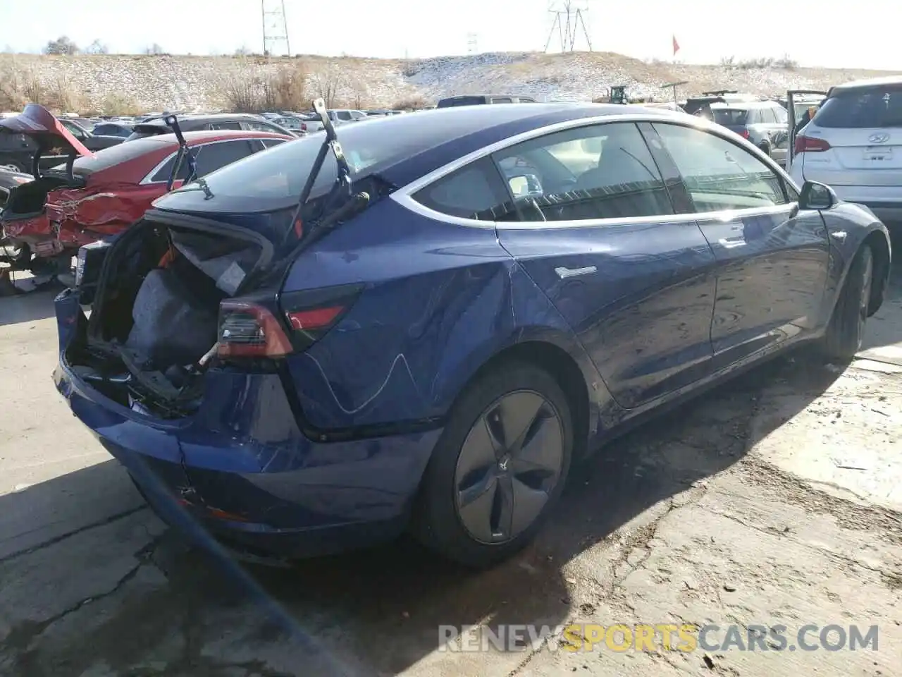 3 Photograph of a damaged car 5YJ3E1EA3LF612074 TESLA MODEL 3 2020