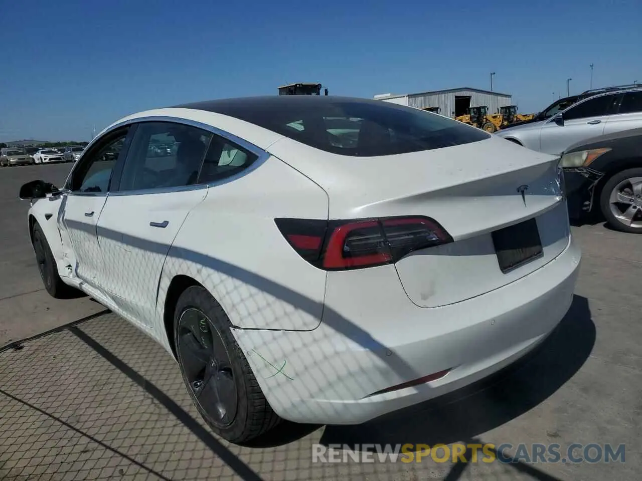 2 Photograph of a damaged car 5YJ3E1EA3LF612317 TESLA MODEL 3 2020