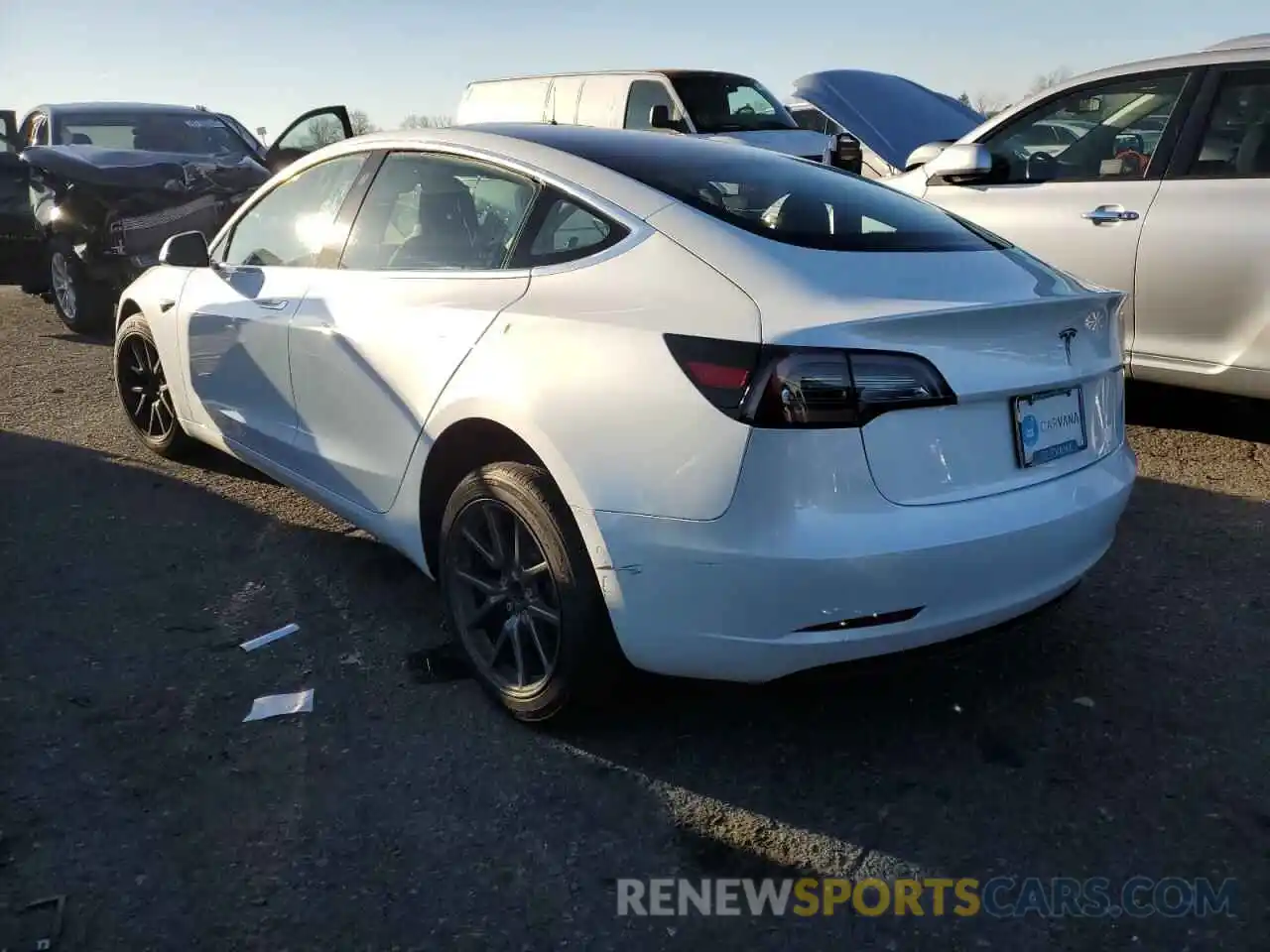 2 Photograph of a damaged car 5YJ3E1EA3LF612544 TESLA MODEL 3 2020