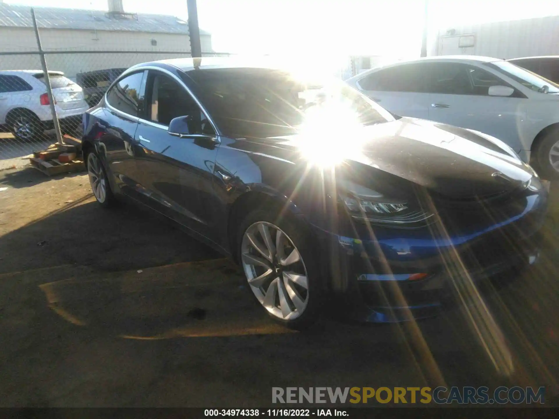 1 Photograph of a damaged car 5YJ3E1EA3LF614164 TESLA MODEL 3 2020