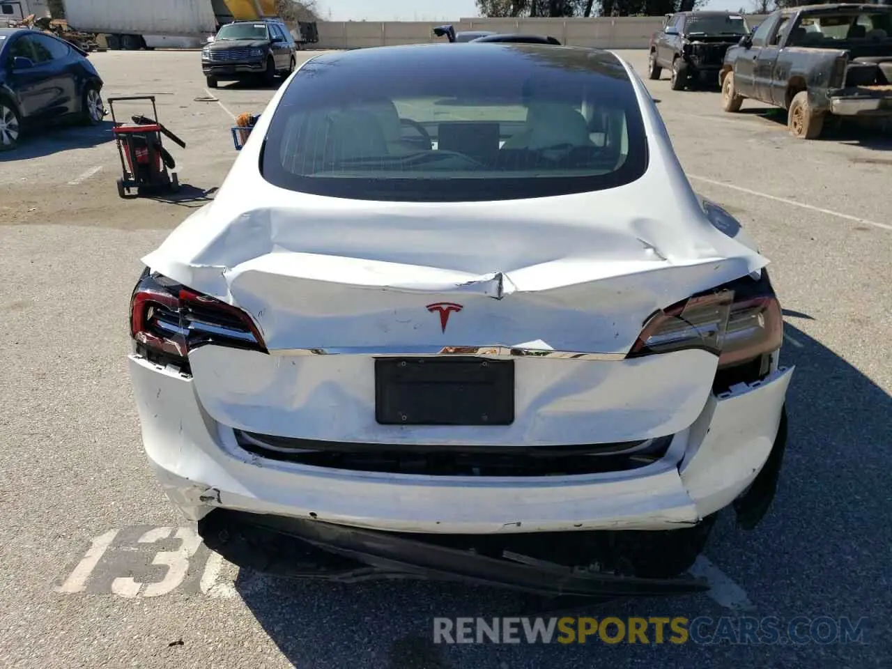 6 Photograph of a damaged car 5YJ3E1EA3LF615430 TESLA MODEL 3 2020