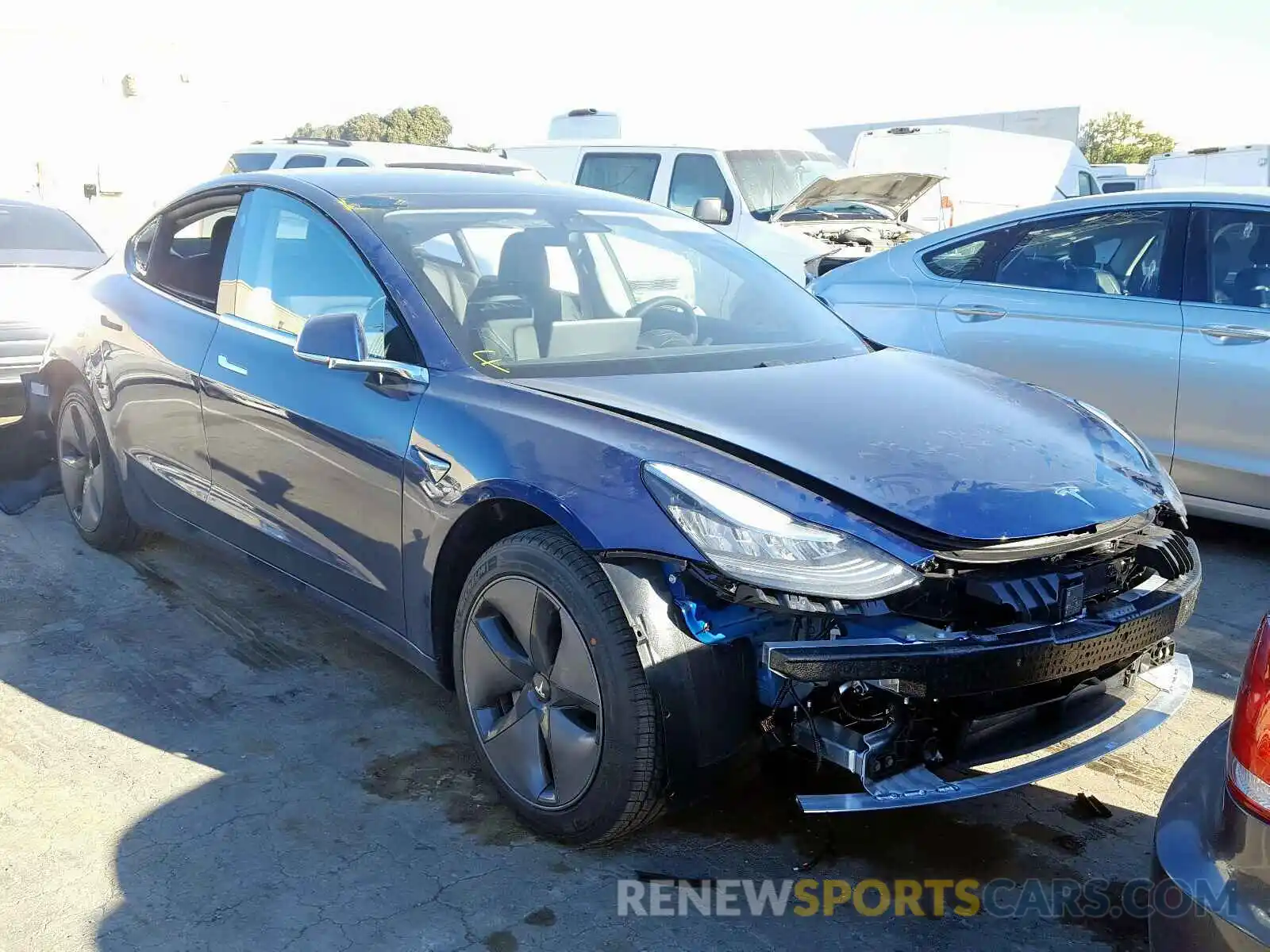 1 Photograph of a damaged car 5YJ3E1EA3LF631224 TESLA MODEL 3 2020