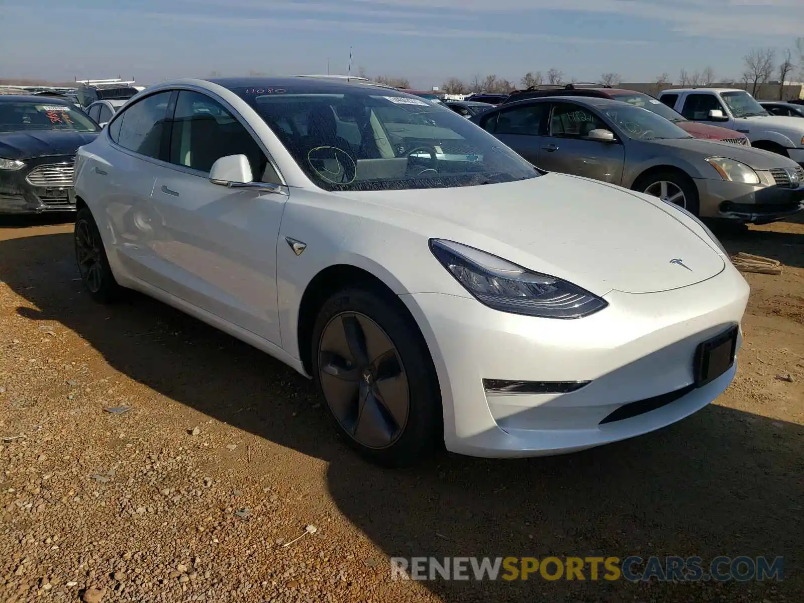 1 Photograph of a damaged car 5YJ3E1EA3LF634026 TESLA MODEL 3 2020