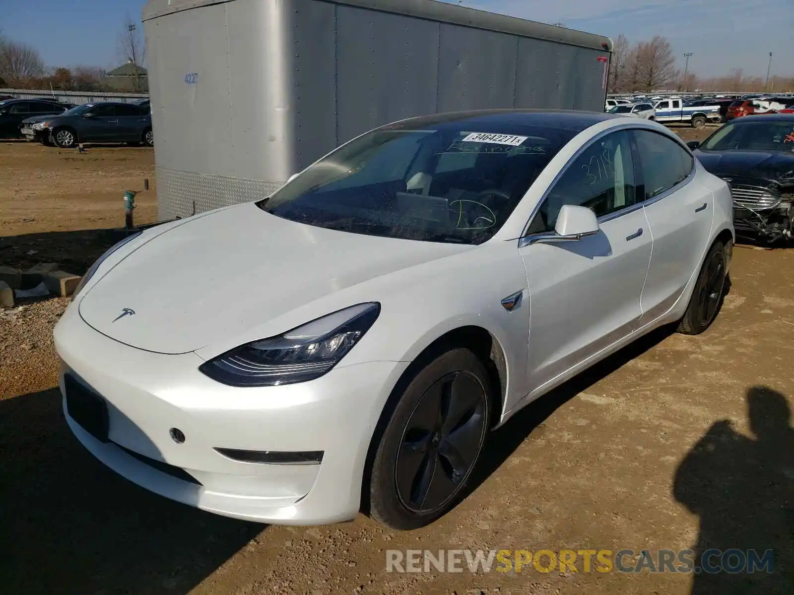 2 Photograph of a damaged car 5YJ3E1EA3LF634026 TESLA MODEL 3 2020