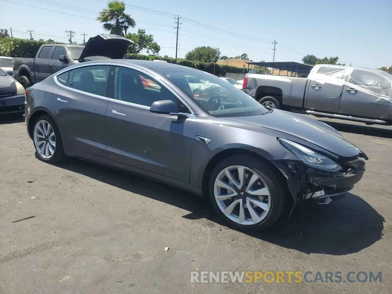 4 Photograph of a damaged car 5YJ3E1EA3LF645690 TESLA MODEL 3 2020