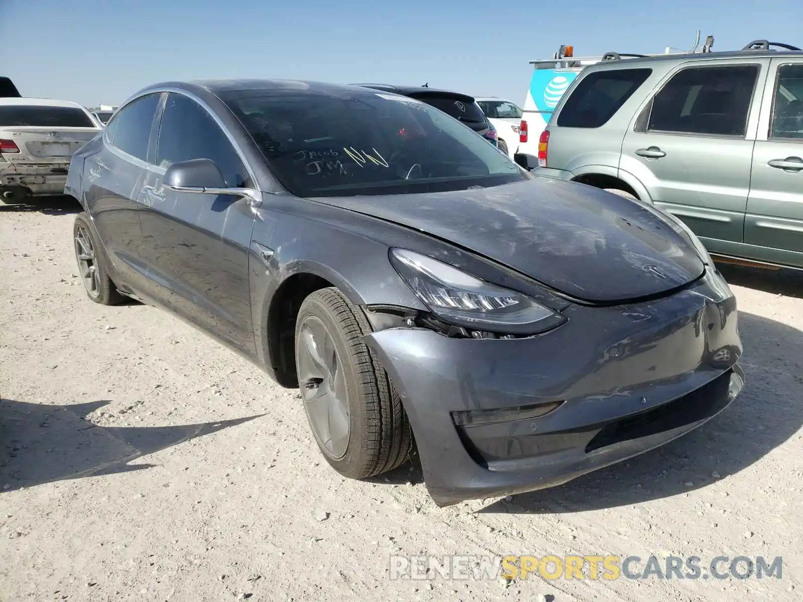 1 Photograph of a damaged car 5YJ3E1EA3LF658228 TESLA MODEL 3 2020