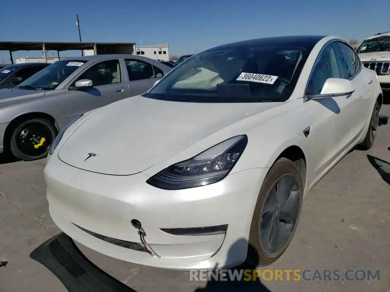 2 Photograph of a damaged car 5YJ3E1EA3LF658794 TESLA MODEL 3 2020