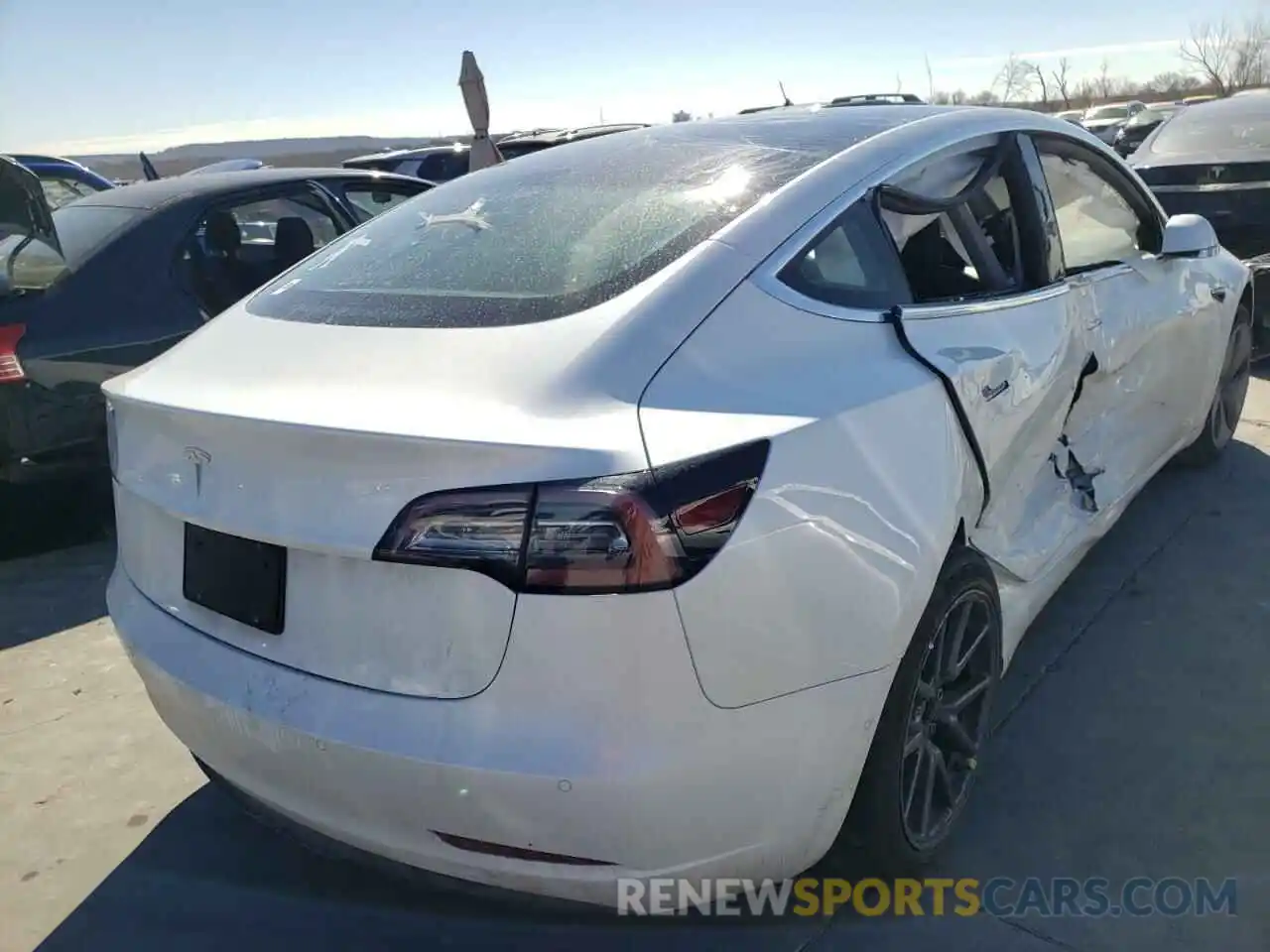 4 Photograph of a damaged car 5YJ3E1EA3LF658794 TESLA MODEL 3 2020