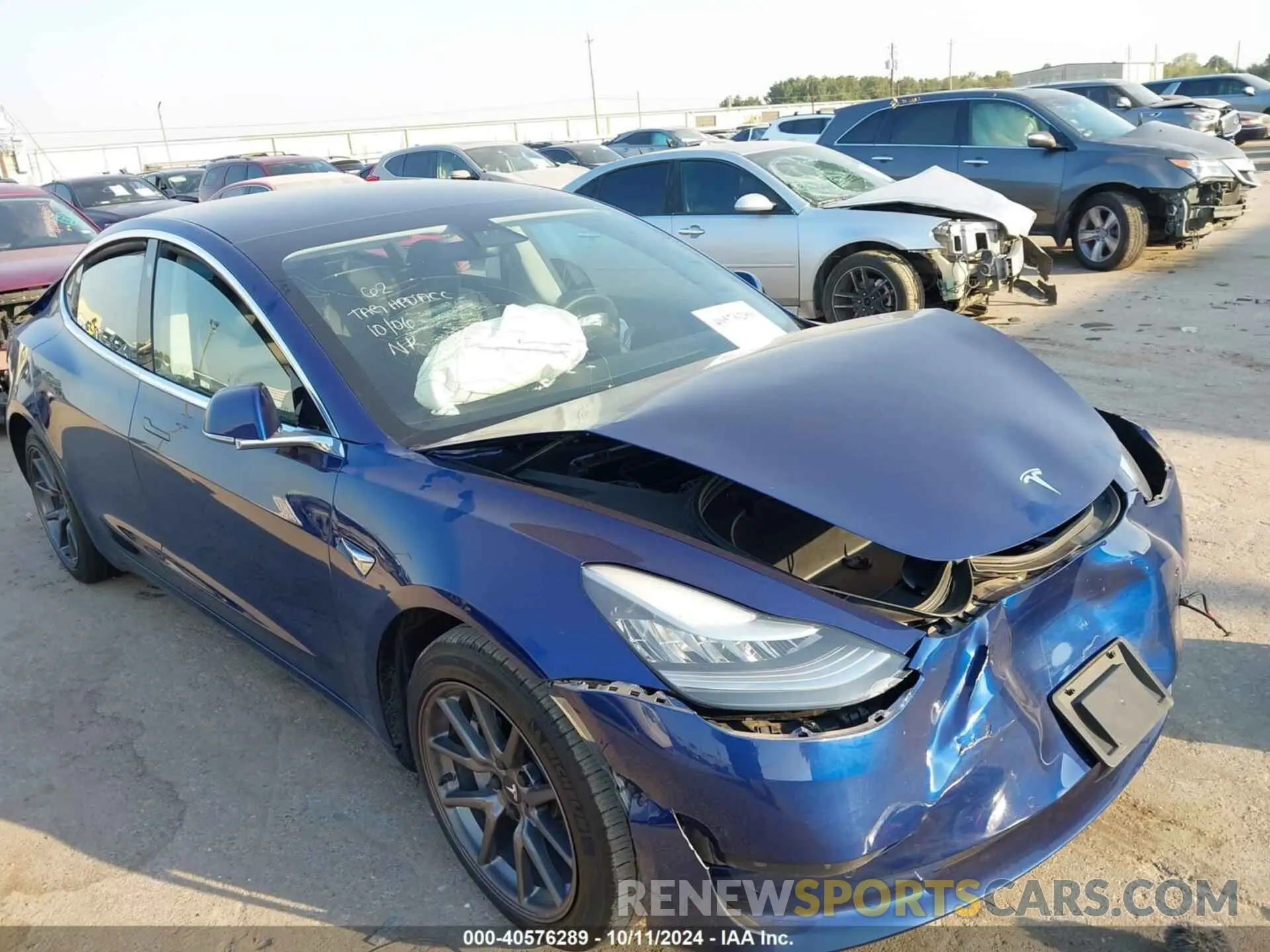 1 Photograph of a damaged car 5YJ3E1EA3LF659590 TESLA MODEL 3 2020