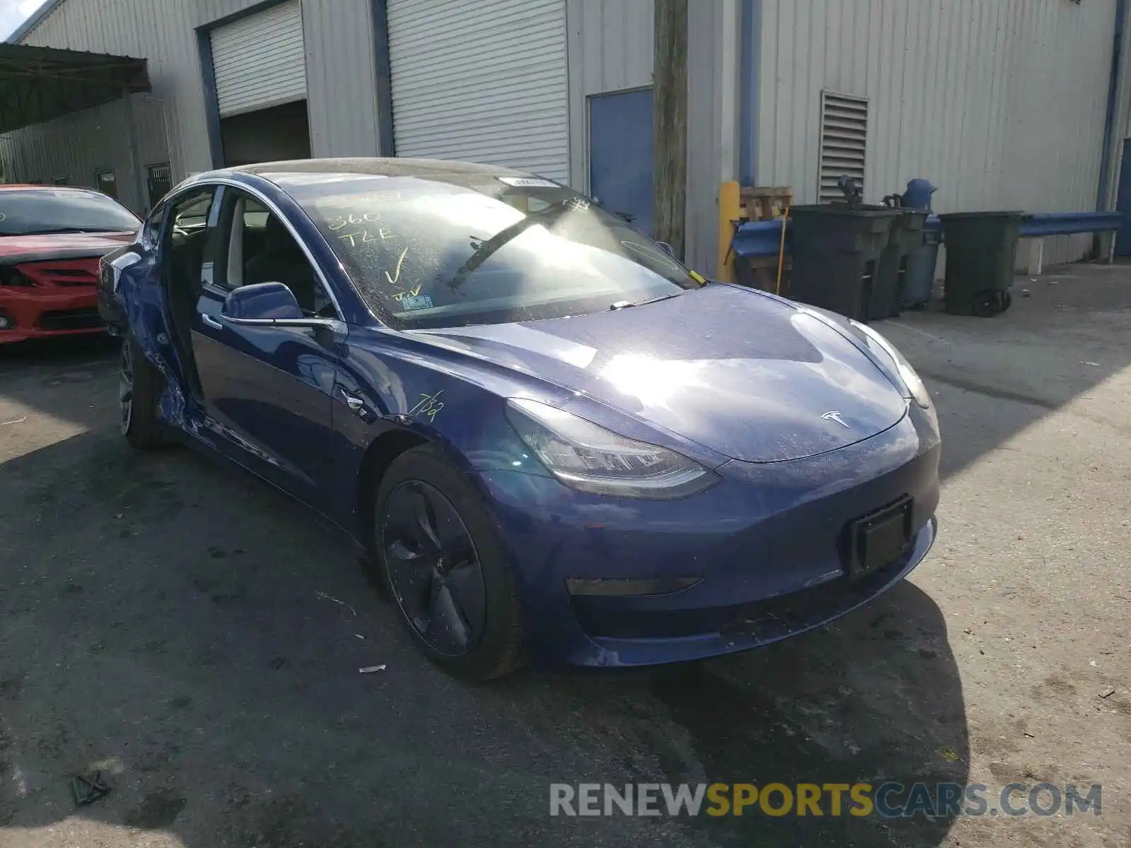 1 Photograph of a damaged car 5YJ3E1EA3LF705743 TESLA MODEL 3 2020