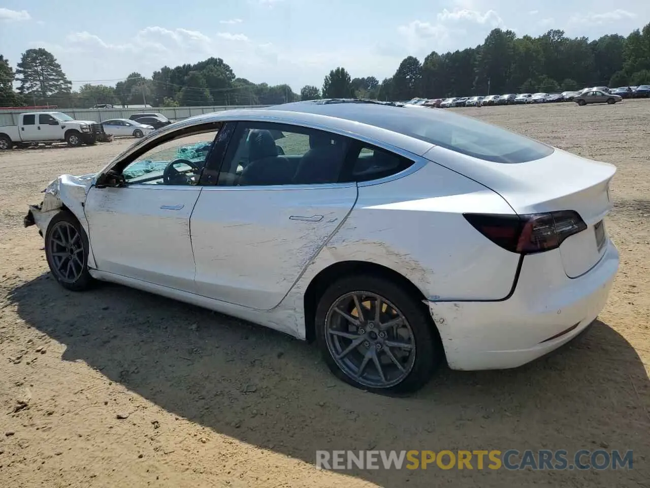 2 Photograph of a damaged car 5YJ3E1EA3LF706374 TESLA MODEL 3 2020