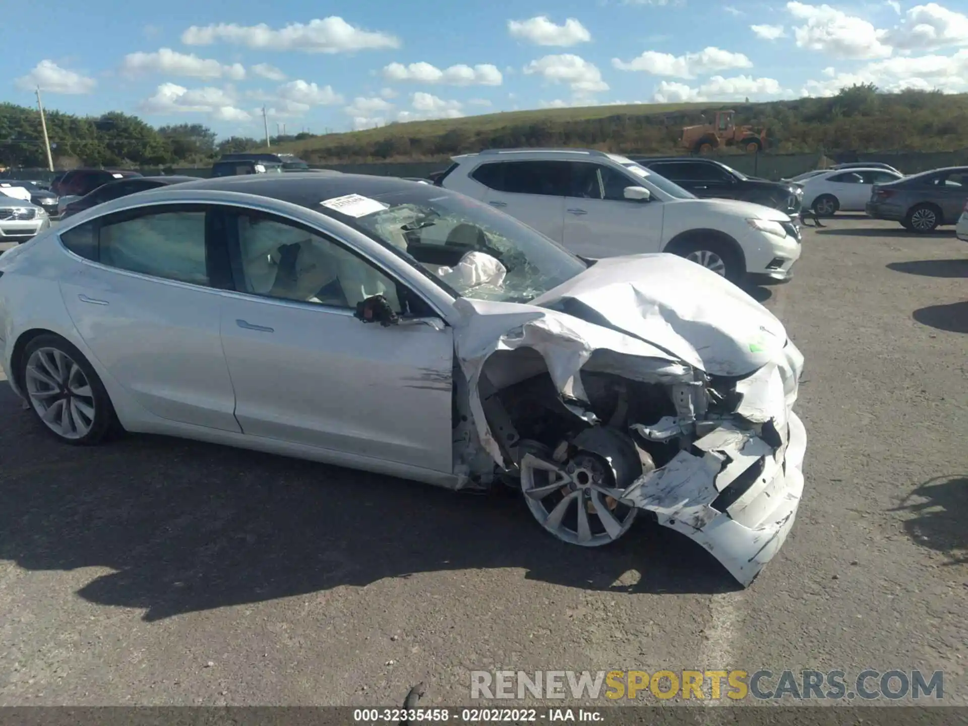 1 Photograph of a damaged car 5YJ3E1EA3LF717598 TESLA MODEL 3 2020