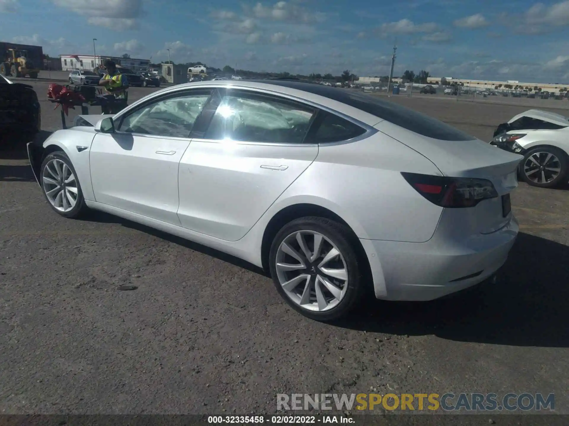 3 Photograph of a damaged car 5YJ3E1EA3LF717598 TESLA MODEL 3 2020