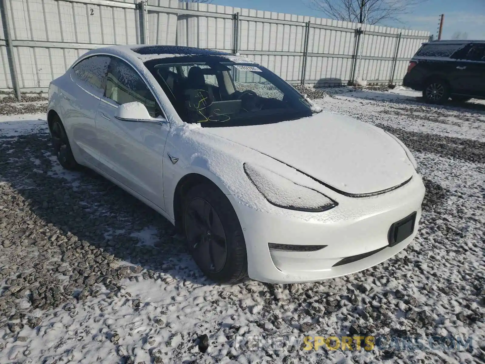 1 Photograph of a damaged car 5YJ3E1EA3LF720677 TESLA MODEL 3 2020