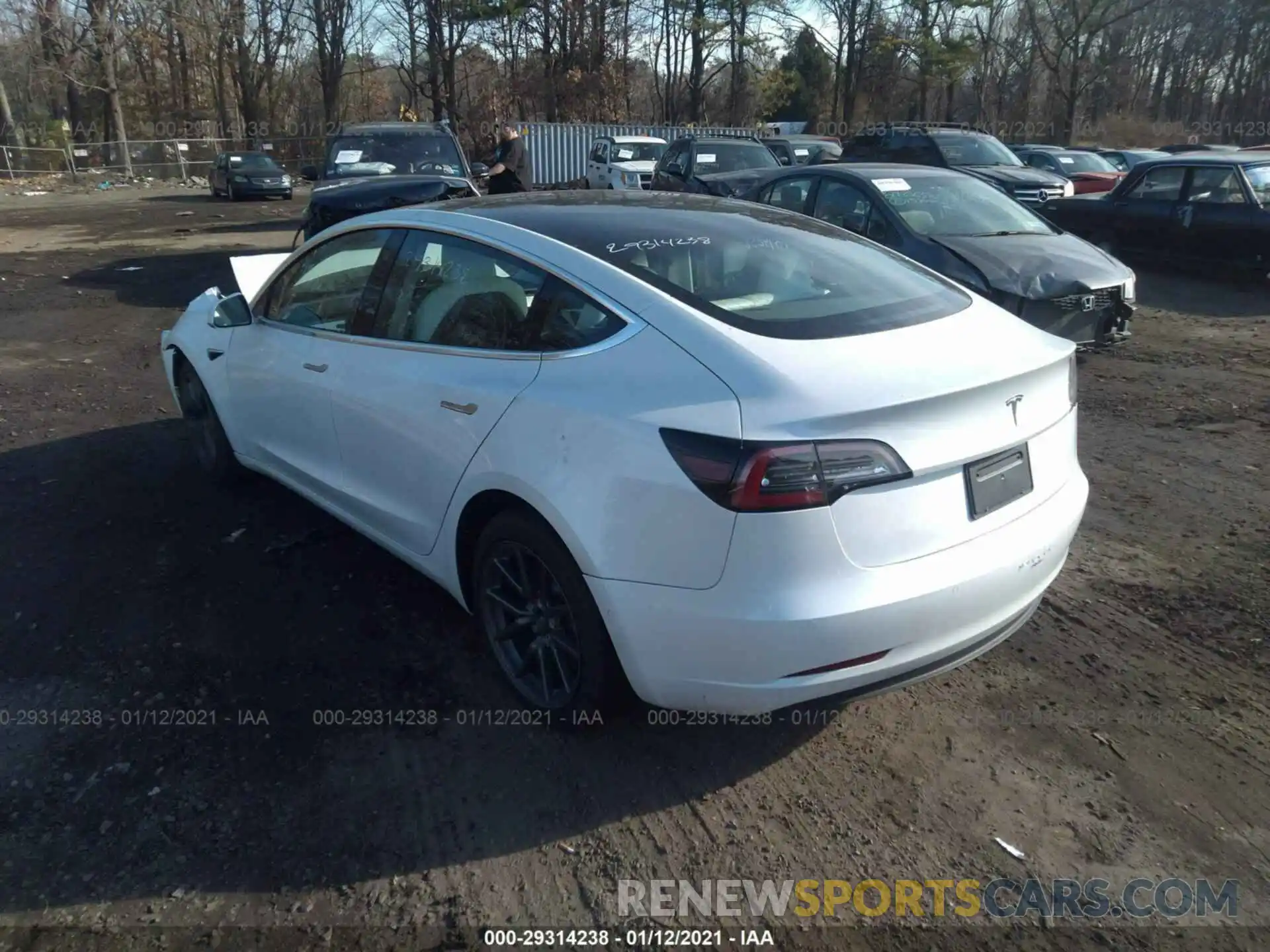 3 Photograph of a damaged car 5YJ3E1EA3LF738189 TESLA MODEL 3 2020