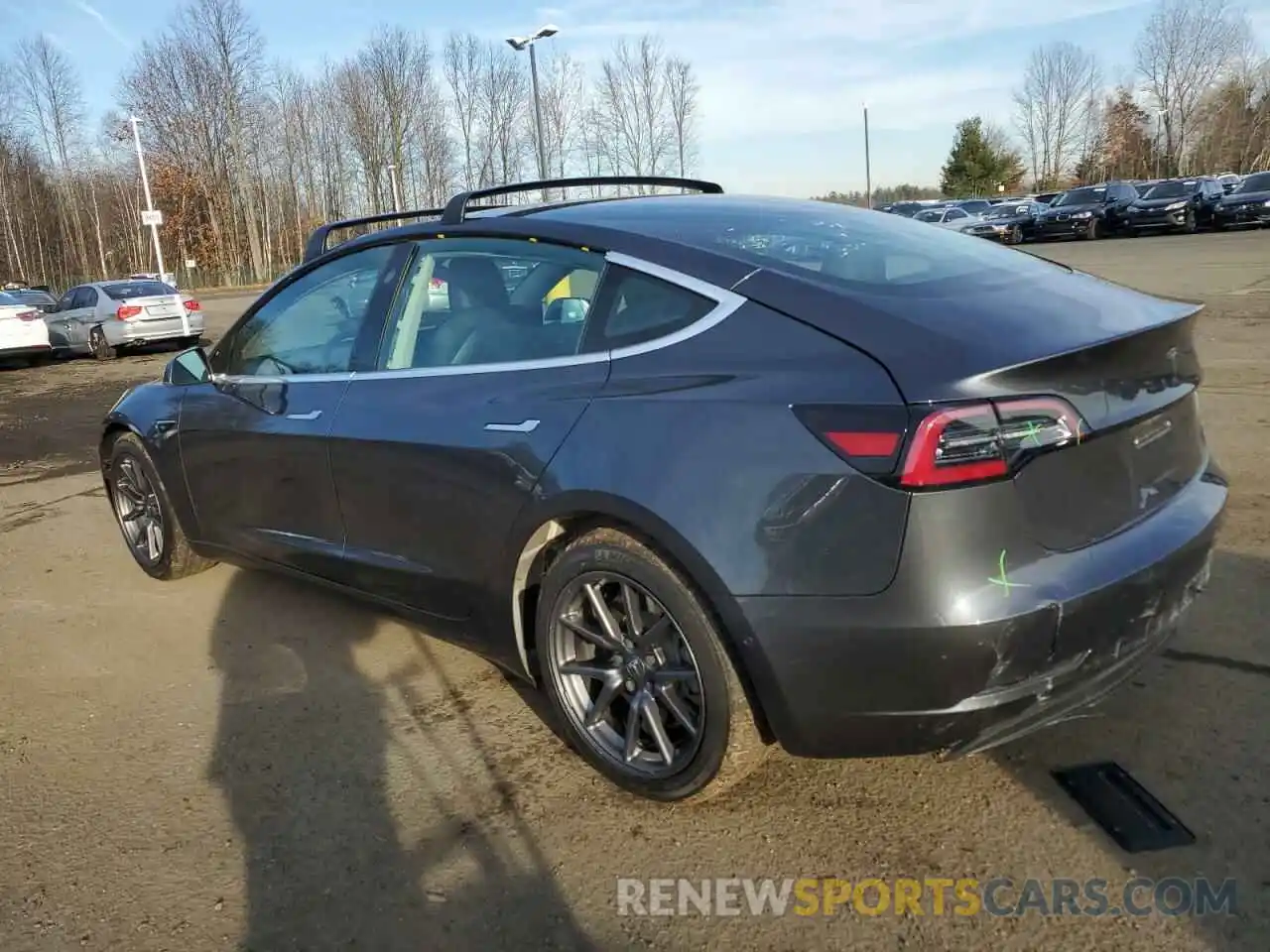 2 Photograph of a damaged car 5YJ3E1EA3LF739309 TESLA MODEL 3 2020