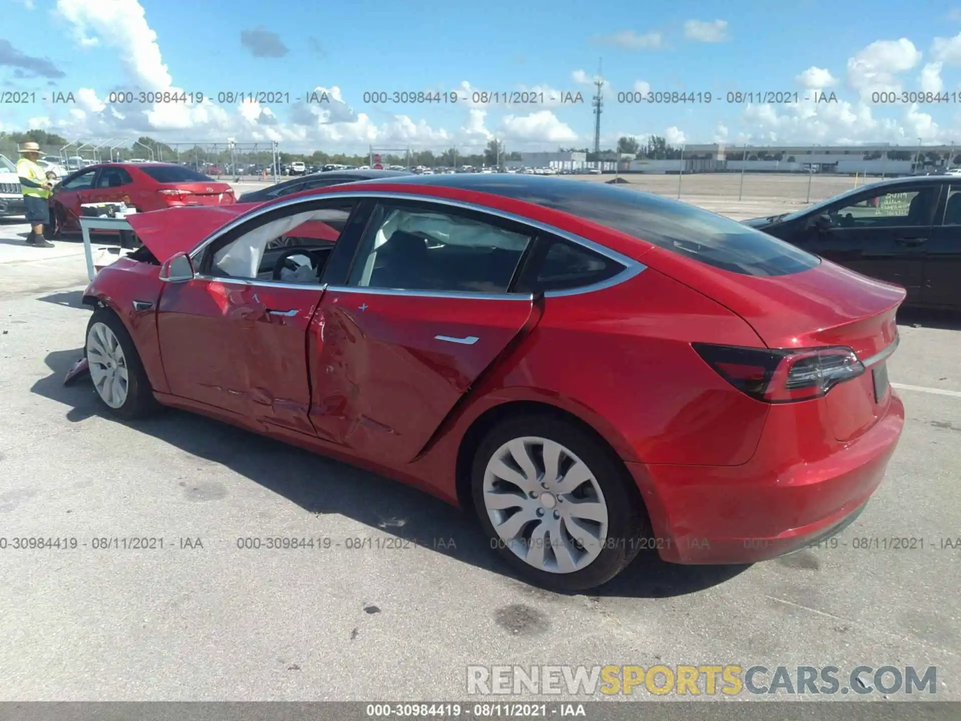 3 Photograph of a damaged car 5YJ3E1EA3LF739651 TESLA MODEL 3 2020