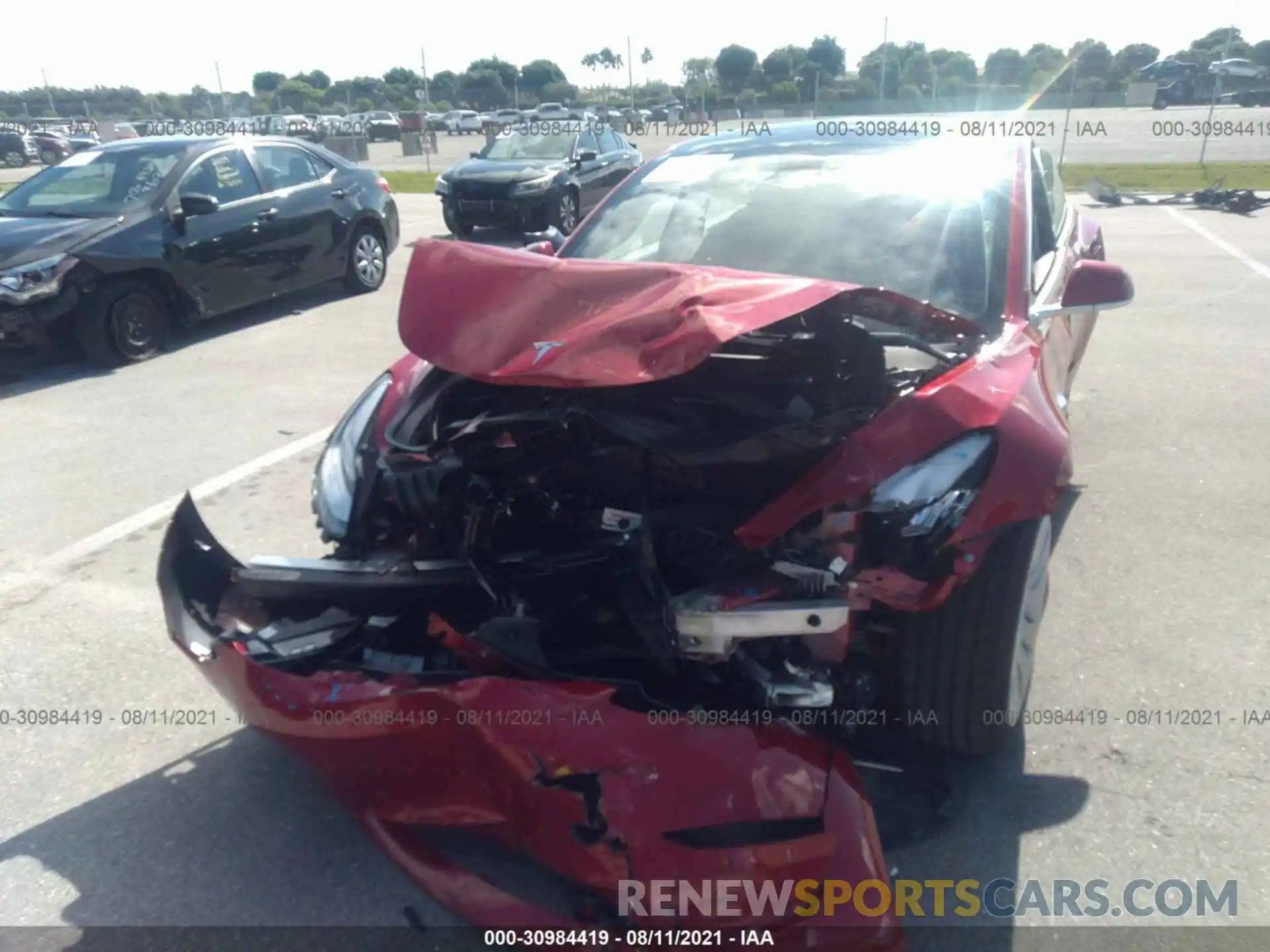 6 Photograph of a damaged car 5YJ3E1EA3LF739651 TESLA MODEL 3 2020