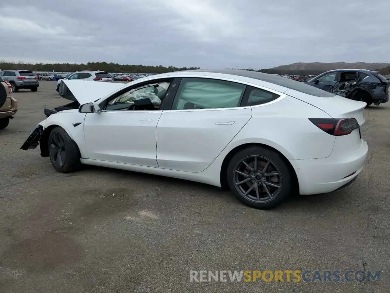 2 Photograph of a damaged car 5YJ3E1EA3LF742968 TESLA MODEL 3 2020