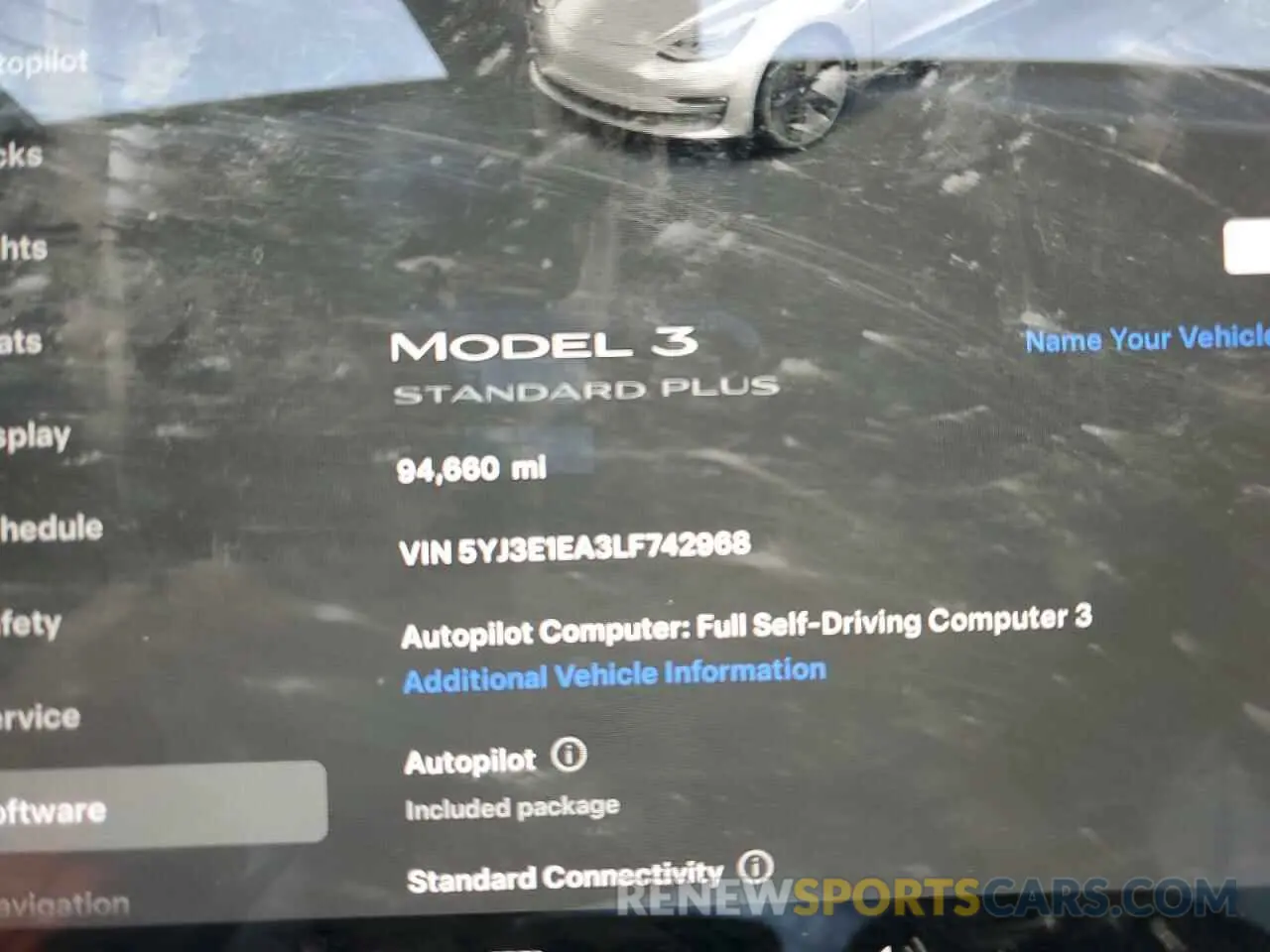9 Photograph of a damaged car 5YJ3E1EA3LF742968 TESLA MODEL 3 2020