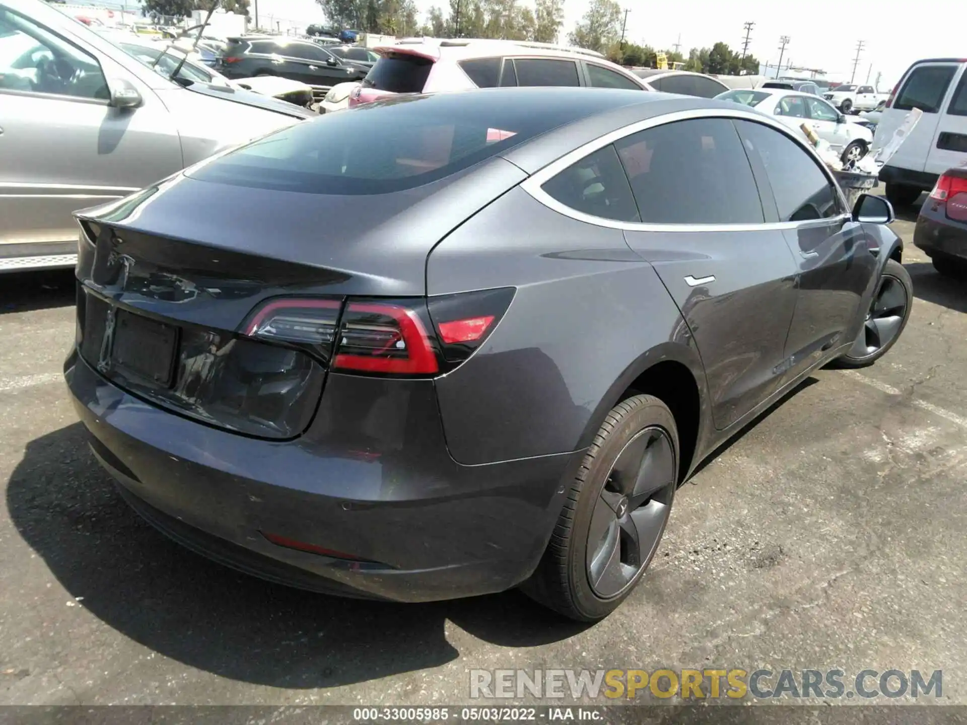 4 Photograph of a damaged car 5YJ3E1EA3LF743487 TESLA MODEL 3 2020