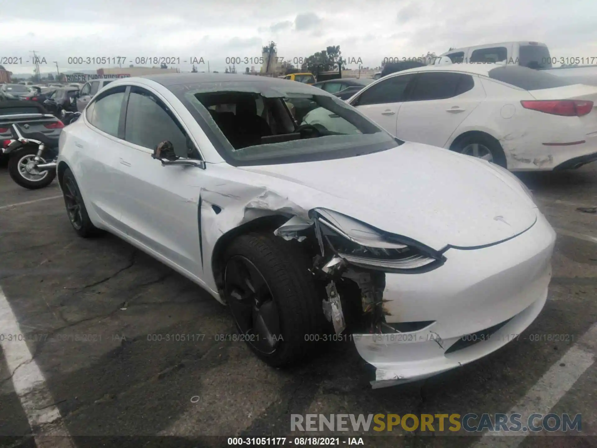 6 Photograph of a damaged car 5YJ3E1EA3LF745241 TESLA MODEL 3 2020