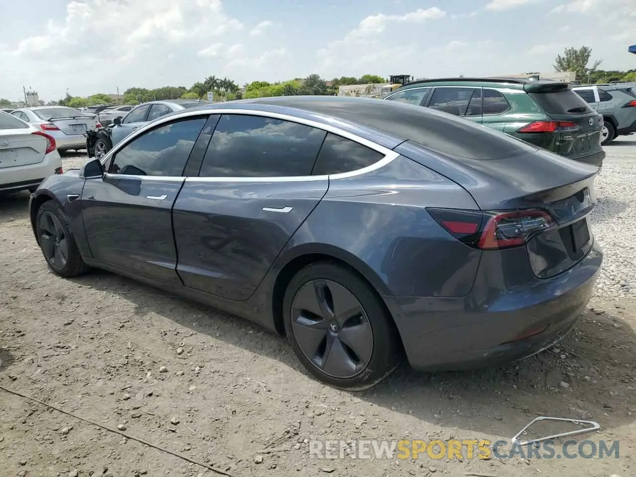 2 Photograph of a damaged car 5YJ3E1EA3LF745546 TESLA MODEL 3 2020