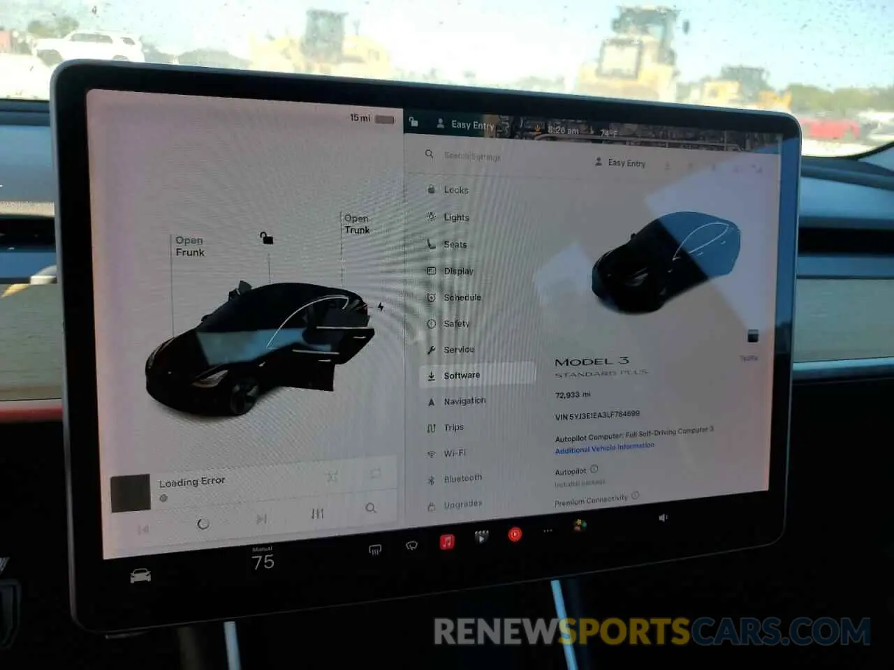 9 Photograph of a damaged car 5YJ3E1EA3LF784699 TESLA MODEL 3 2020