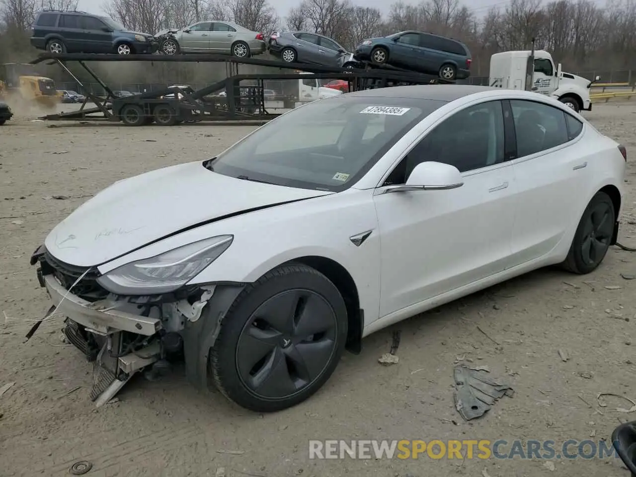 1 Photograph of a damaged car 5YJ3E1EA3LF785240 TESLA MODEL 3 2020