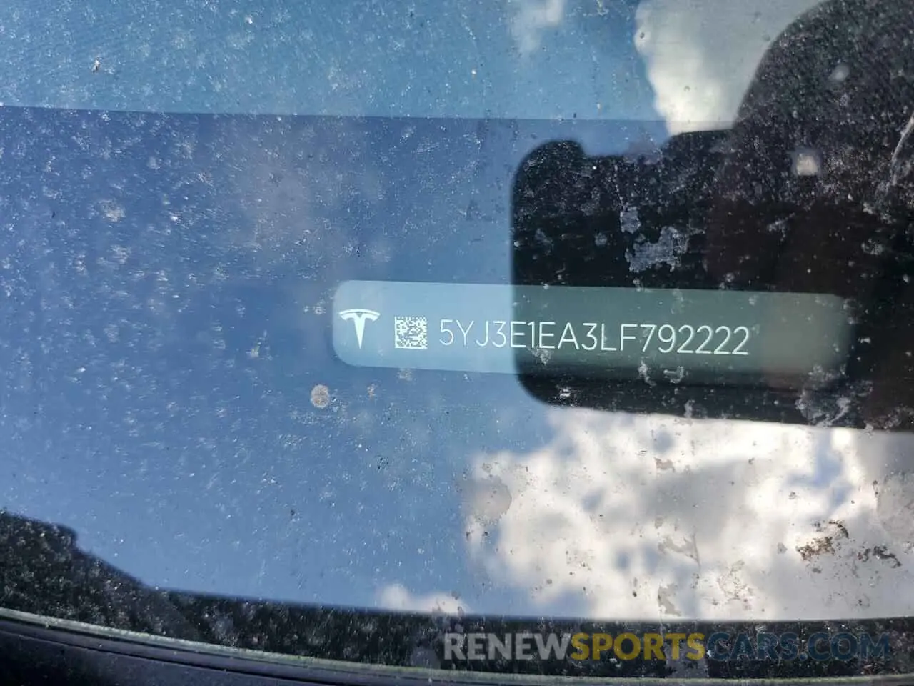13 Photograph of a damaged car 5YJ3E1EA3LF792222 TESLA MODEL 3 2020