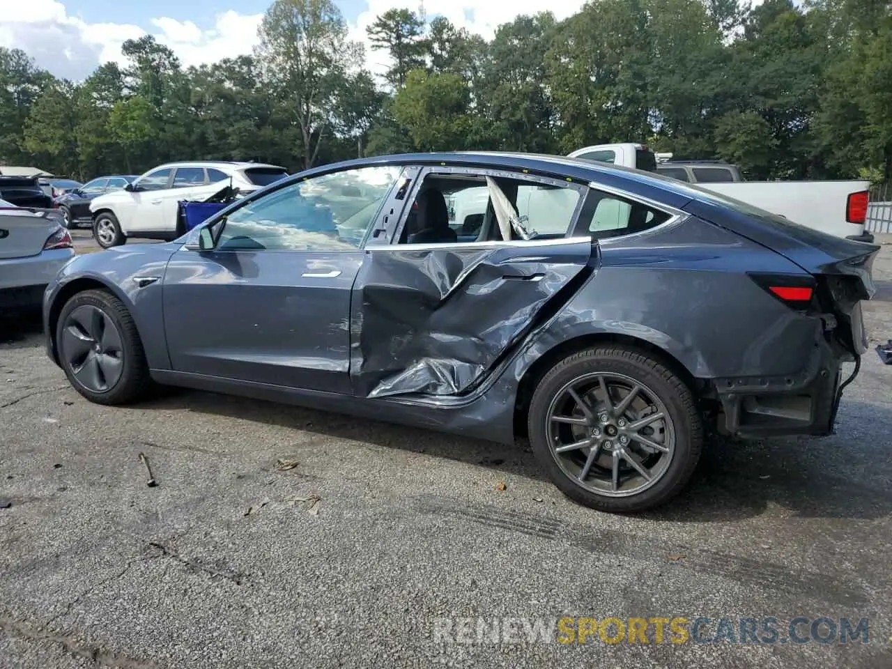 2 Photograph of a damaged car 5YJ3E1EA3LF792222 TESLA MODEL 3 2020