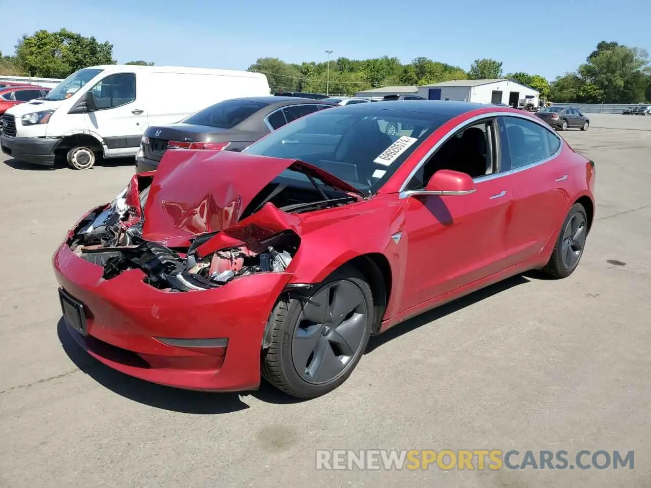 1 Photograph of a damaged car 5YJ3E1EA3LF792348 TESLA MODEL 3 2020