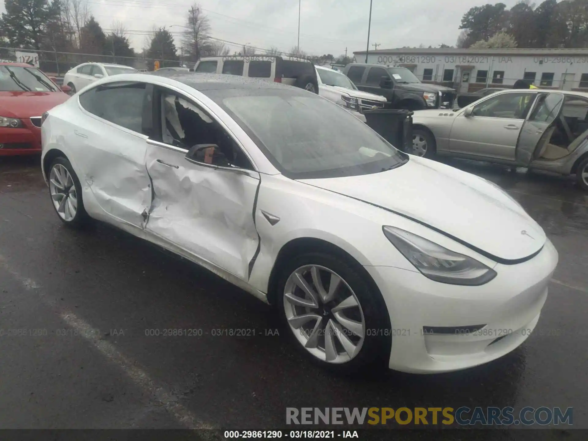 1 Photograph of a damaged car 5YJ3E1EA3LF793077 TESLA MODEL 3 2020