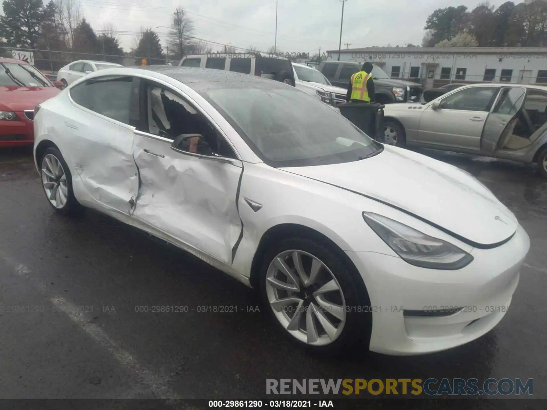 6 Photograph of a damaged car 5YJ3E1EA3LF793077 TESLA MODEL 3 2020