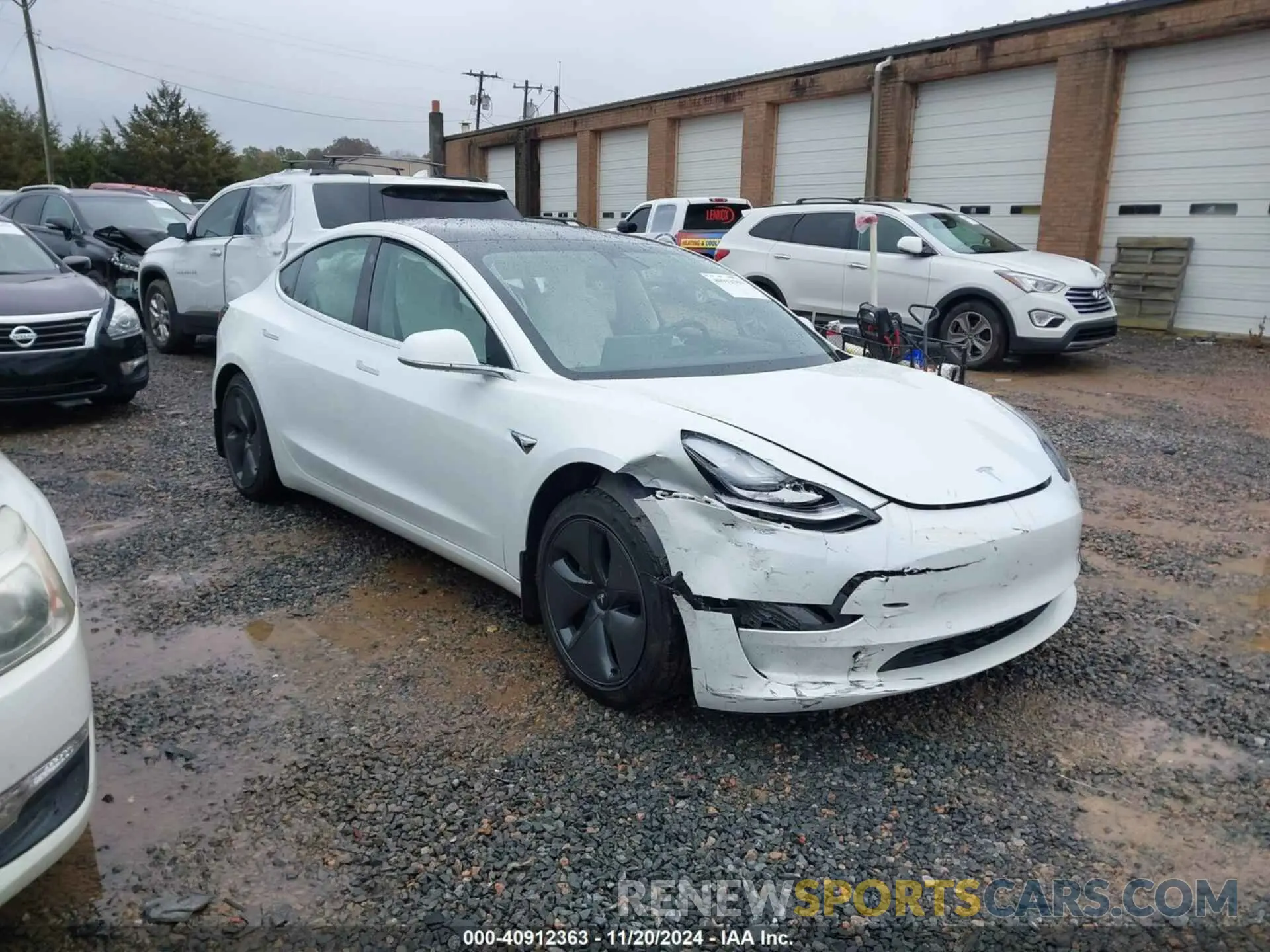 1 Photograph of a damaged car 5YJ3E1EA3LF793273 TESLA MODEL 3 2020